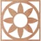 Ekena Millwork Blume Wood Fretwork Pierced Ceiling Medallion, Cherry, 22"OD x 7 5/8"ID x 1/4"T CMWP22X22X0250BLCH - alternate 4